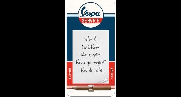 Vespa Service Magnetisch Notitieblokje