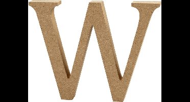 Creative Letter W Mdf 13 Cm