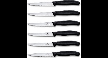 Victorinox Swiss Classic Steakmessenset - 6-delig - Zwart