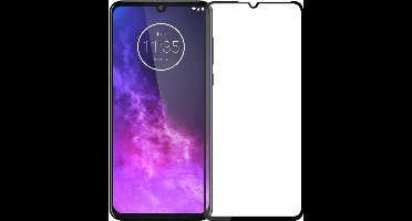 Shop4 - Motorola One Zoom Glazen Screenprotector - Edge-To-Edge Gehard Glas Transparant
