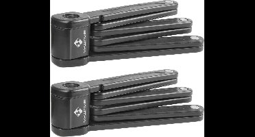 M-wave Vouwslot 875 X 8 Mm Staal Zwart 2 Stuks