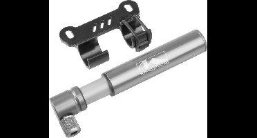 M-wave Minipomp Air Midget Met Houder 12 Cm Zilver