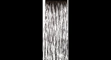 Smiffys - Shimmer Curtain Halloween Decoratie - Zwart