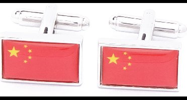 Manchetknopen - Chinese Vlag China Chinees