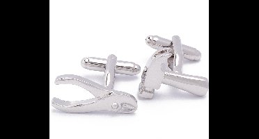 Manchetknopen - Hamer en Tang Zilver Gereedschap