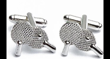 Manchetknopen - Tafeltennis Tennis Twee Batjes