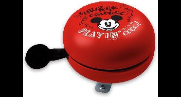 Disney Fietsbel Mickey Mouse Retro Junior 80 Mm Staal Rood