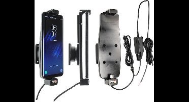 Brodit houder geschikt voor Samsung Galaxy S8 / S9 / S10 houder met hoes met vaste voeding