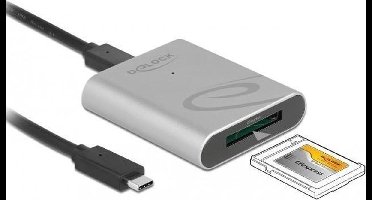 Delock USB Type-C™ Card Reader with aluminium enclosure for CFexpress memory cards