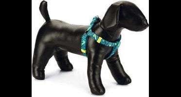 Beeztees nylon Borsttuig Memphis lichtblauw 35 - 60 cm x 15 mm