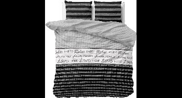 Sleeptime Nina - Dekbedovertrek - Eenpersoons - 140x200/220 + 1 kussensloop 60x70 - Grijs