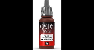 Vallejo Hobbyverf Acrylverf - 72059 Game Color - Hammered Copper - Acryl - Verf flesje - 18 ml