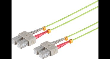 Duplex Patchkabel SC/SC 50/125µ, OM5, lindgrün 30m