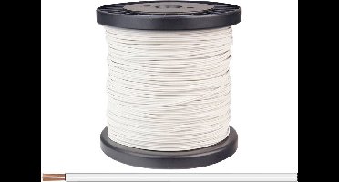 Donau Elektronik 218-55-100 Draad 2 x 0.14 mm² Wit 100 m