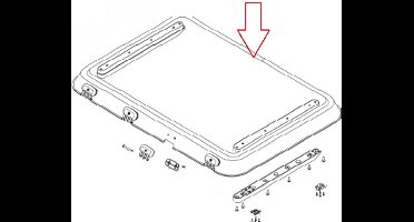 Dometic Heki 3 Plus Glaskoepel met Montagedelen