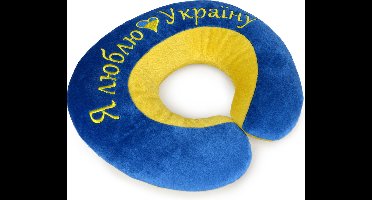 WP Merchandise - Ik hou van Oekraïne Reizen Nekkussen