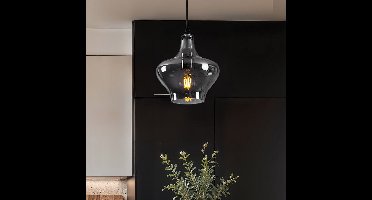 LumenXL LumenXL - 1-lichts hanglamp Trinidad - smoke glas - variant 3 - E27