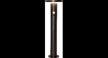Star Trading Solar paalverlichting Valletta, padverlichting, zwart, LED, schemersensor, warm wit, buiten, 50 cm