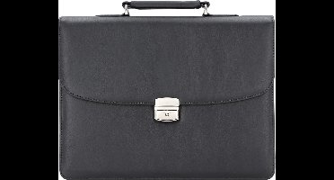 Alassio aktetas - ANZIO - kunstleer - zwart - JU-47013