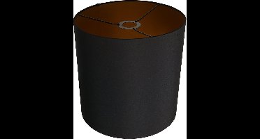Mexlite kappen Lampenkappen - zwart - linnen - 30 cm - E27 fitting - K1564SS