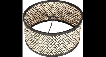 Steinhauer kappen Lampenkappen - zwart - hout - 40 cm - E27 fitting - K1068BS