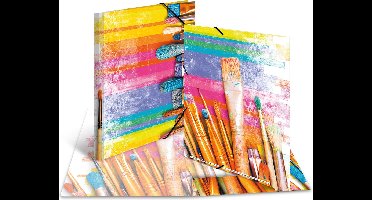 Elastomappen A4 karton penselen