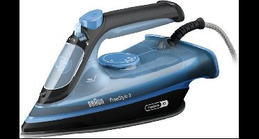 Braun FreeStyle 3 FI 3194 BK - Stoomstrijkijzer - Vermogen 2400 W - Constante stoom 45 g/min Persen 200 g/min - SuperCeramic-zoolplaat