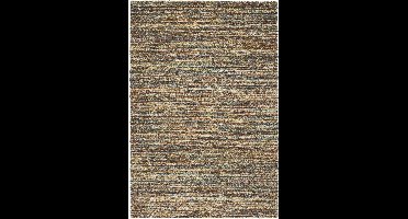 Rugsman Camel Vloerkleed - 200 x 200 cm - Veelkleurigcolor - Rechthoekig - Polypropylene - Woonkamer - Schakering - Shaggy - Hoogpolig, Modern