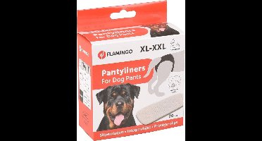 Inlegkruisje hond – Loopsheidbroekje hond – Flamingo Tyna Wit L – 20 stuks – voor loopsheid & incontinentie