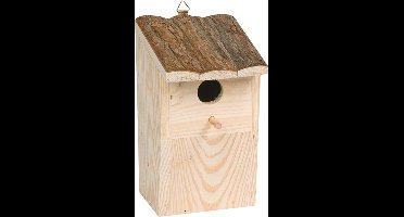 Flamingo Vogelhuisje Cortesa Plato  - Hout - 12 x 14.5 x 22cm