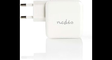 Nedis thuislader met 1 USB-C en 1 USB-A poort - Smart IC - 4,8A / wit
