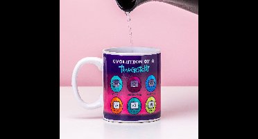 Tamagotchi Evolutie Warmtegevoelige Mok