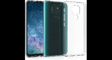 Hoesje geschikt voor Motorola Moto G9 / G9 Play / Hoesje geschikt voor Moto E7 Plus hoesje siliconen case - clear TPU back cover