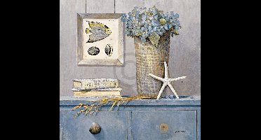 Kunstdruk Arnie Fisk - St, Tropez Botanical 50x50cm