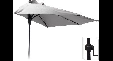 Pro Garden Parasol Half Rond - dia 250cm - Grijs