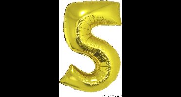 ESPA - Enorme goudkleurige aluminium cijfer ballon - Decoratie > Ballonnen