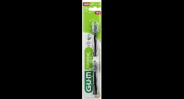 GUM Activital Sonic Opzetborstels - 2 stuks - Zwart
