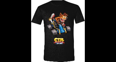 CRASH TEAM RACING - CRASH CAR MEN T-SHIRT - BLACK - S