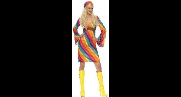 Regenboog Hippie kostuum - Seventies verkleedkleding - maat M - 40-42