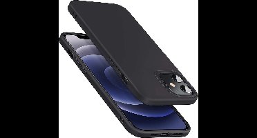 ESR Cloud Siliconen Backcase Hoesje iPhone 12 Mini - Zwart