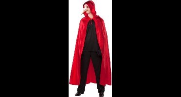 Witbaard Verkleedcape Venetië Polyester Rood Maat M/l