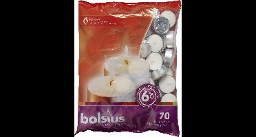 Bolsius Waxinelichtjes - Wit - 70 Stuks - Sfeervol