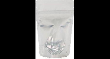Stazakken Transparant/Wit 13x8x20,5cm | 113 gram (100 stuks) [ZBGW3]