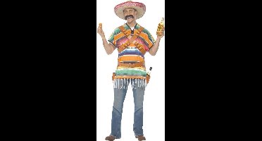 Smiffys - Tequila Shooter Guy Kostuum - Multicolours/Groen