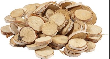 Creativ Company houten schijven knutselmateriaal 500 gram decoratie.