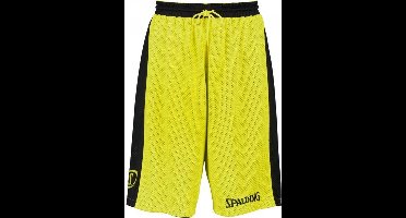 Spalding Essential Rev. Short Unisex - Zwart / Geel - maat XXS