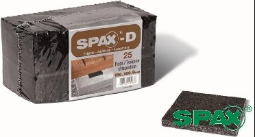 SPAX PADS 25ST OMSNOERD INGELAST