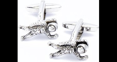 Manchetknopen - Astronaut Ruimte Zilverkleurig