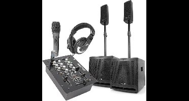 Vonyx 2.2 DJ Speakerset met mixer en gratis accessoires