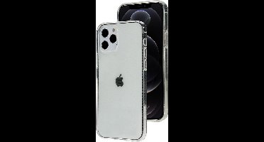 Mobiparts hoesje geschikt voor Apple iPhone 12 Pro Max - Zacht TPU - Schokabsorberend TPU - Grip Coating - Transparant